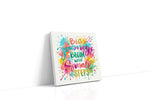 Colorful Beginnings motivational canvas print, gallery-wrapped, ready to hang