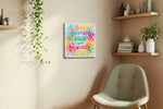 Colorful Beginnings - Motivational Wall Art, Inspirational Canvas Print, Office Decor