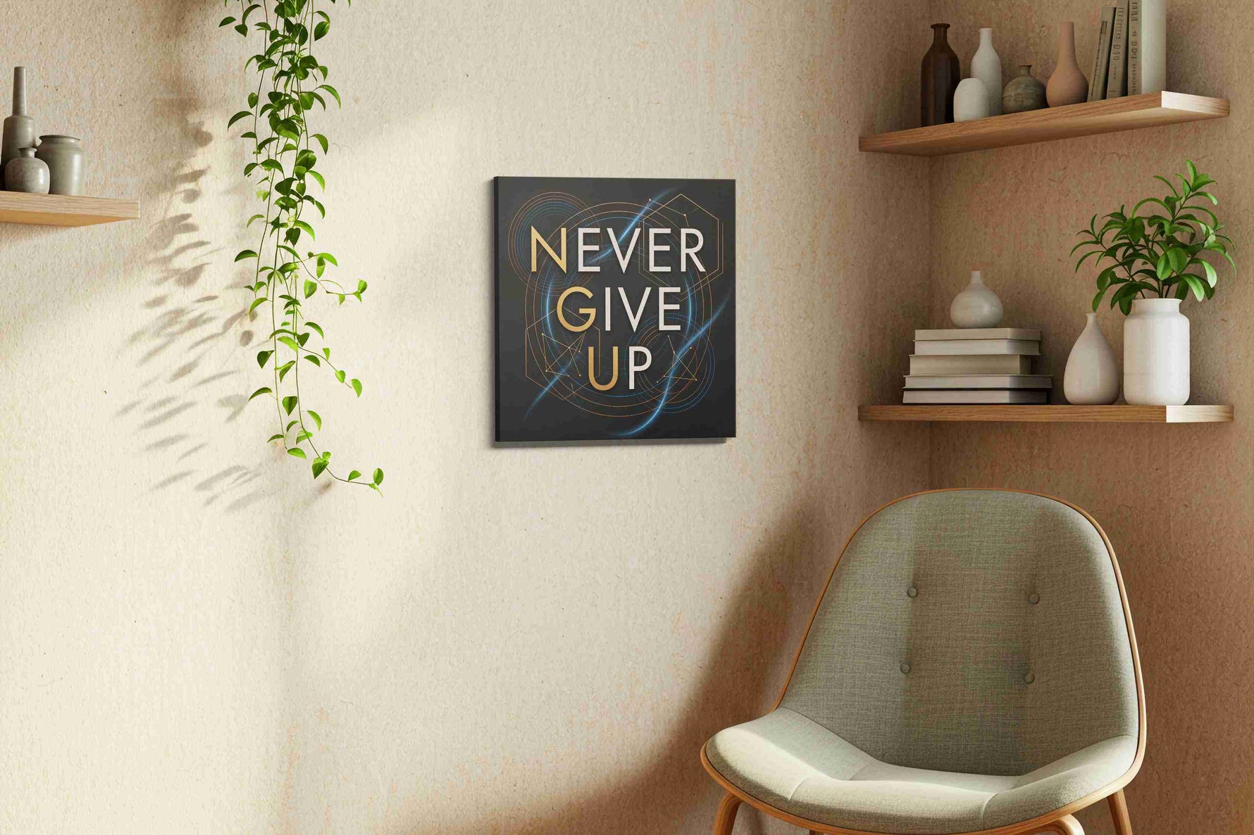 Cosmic Determination - Motivational Wall Art, Inspirational Canvas Print, Office Decor
