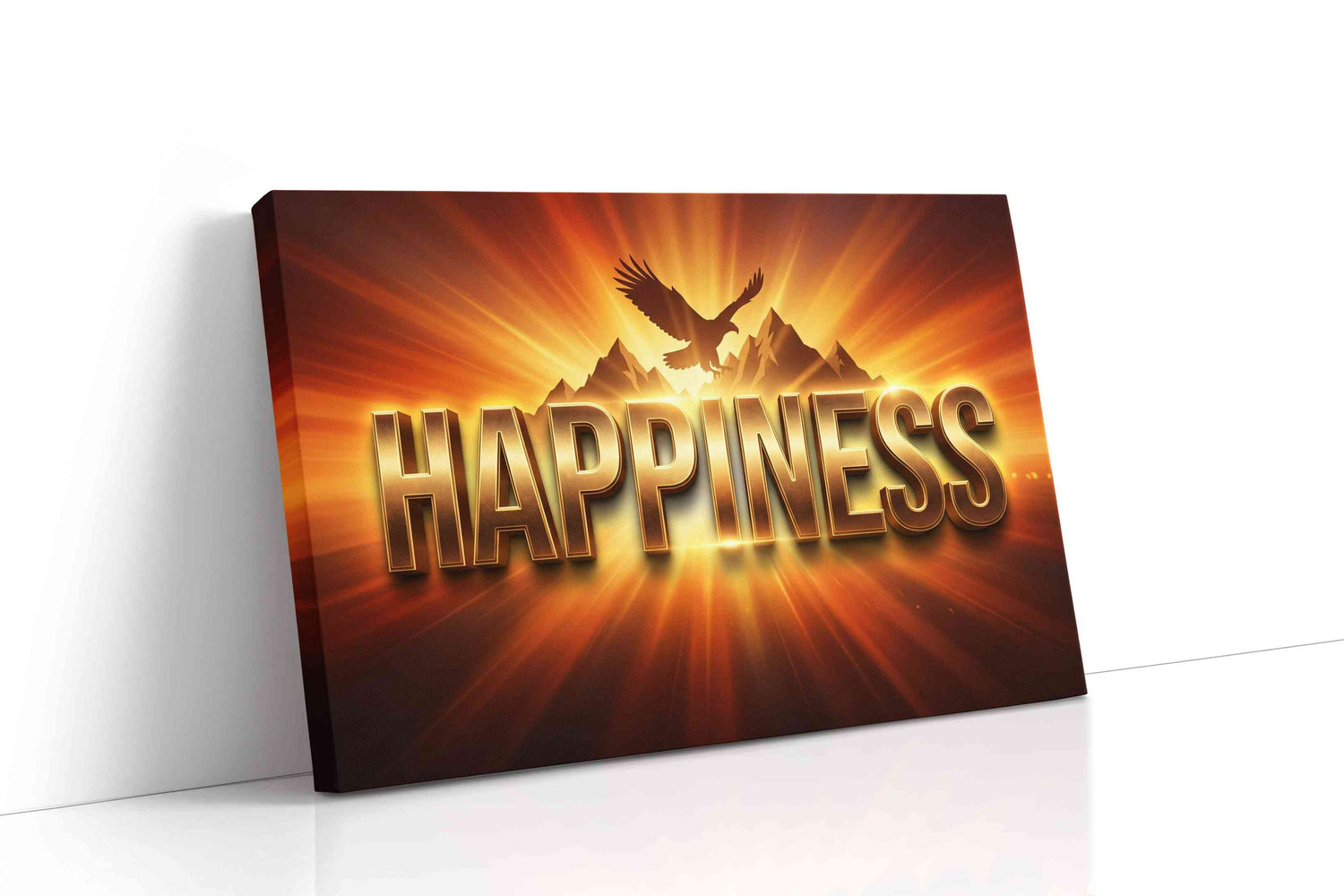 Eagle's Radiance motivational canvas print, gallery-wrapped, ready to hang