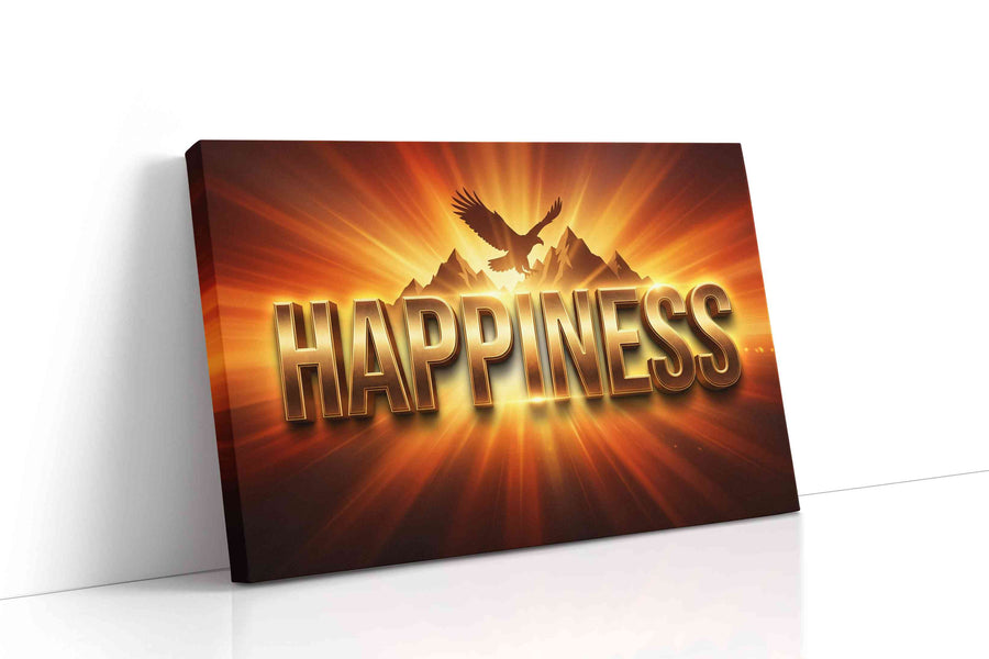 Eagle's Radiance motivational canvas print, gallery-wrapped, ready to hang