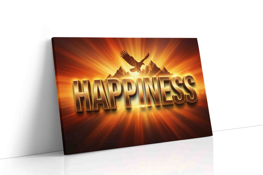 Eagle's Radiance motivational canvas print gallery-wrapped landscape canvas studio shot