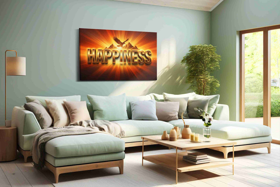 Eagle's Radiance - Motivational Wall Art, Inspirational Canvas Print, Office Decor