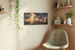Empowering Horizons motivational canvas print in a living room scene