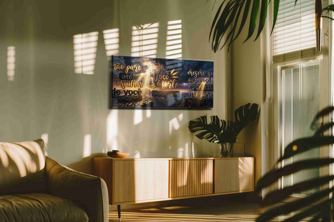 Empowering Horizons - Motivational Wall Art, Inspirational Canvas Print, Office Decor