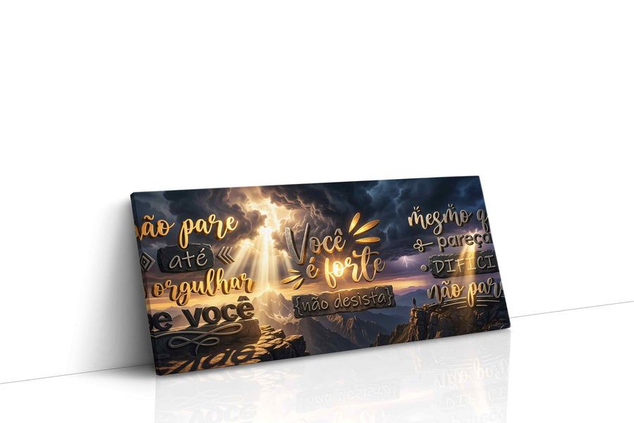 Empowering Horizons motivational canvas print, gallery-wrapped, ready to hang