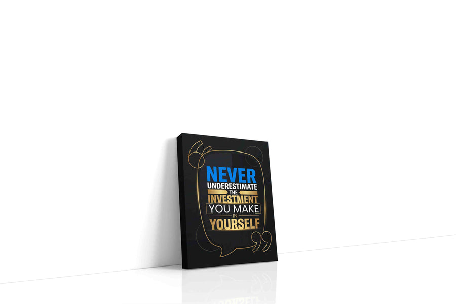 Empowerment Echoes motivational canvas print gallery-wrapped portrait canvas studio shot