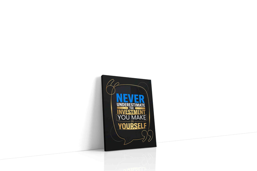 Empowerment Echoes motivational canvas print, gallery-wrapped, ready to hang