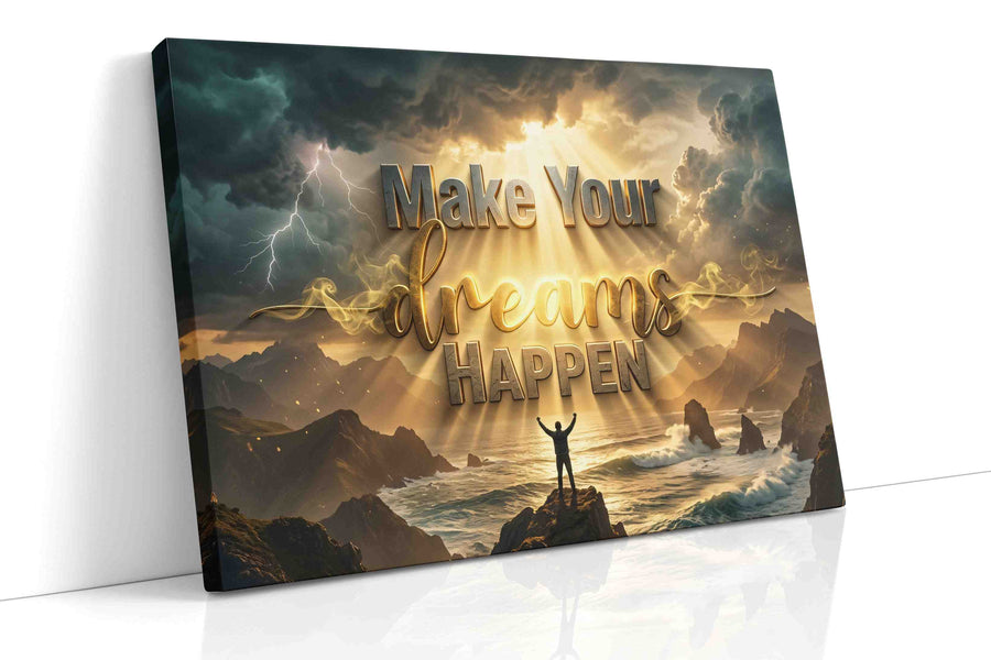 Eternal Dreamscape motivational canvas print, gallery-wrapped, ready to hang