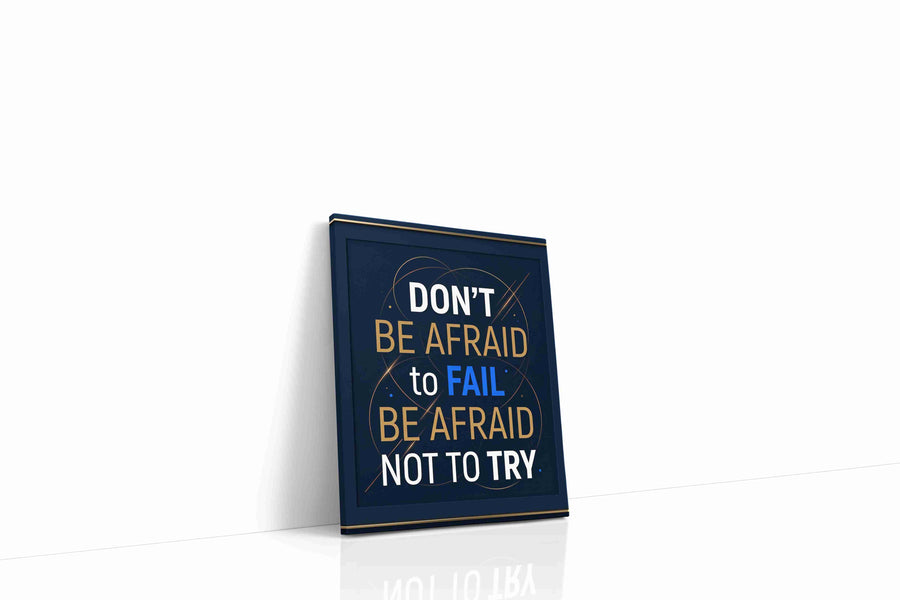 Fearless Ambition motivational canvas print, gallery-wrapped, ready to hang
