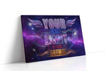 Galactic Inspiration Limitless motivational canvas print gallery-wrapped landscape canvas studio shot