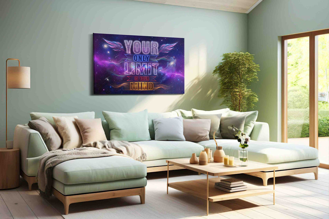 Galactic Inspiration Limitless - Motivational Wall Art, Inspirational Canvas Print, Office Decor