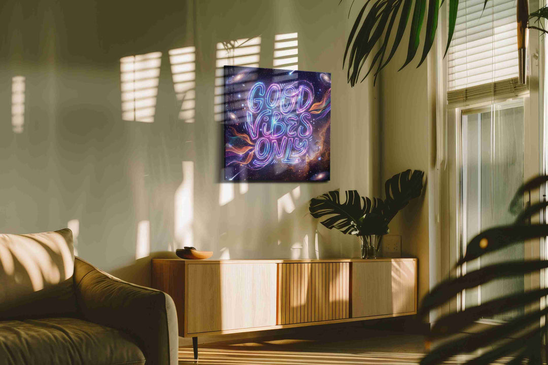 Galactic Positivity - Motivational Wall Art, Inspirational Canvas Print, Office Decor