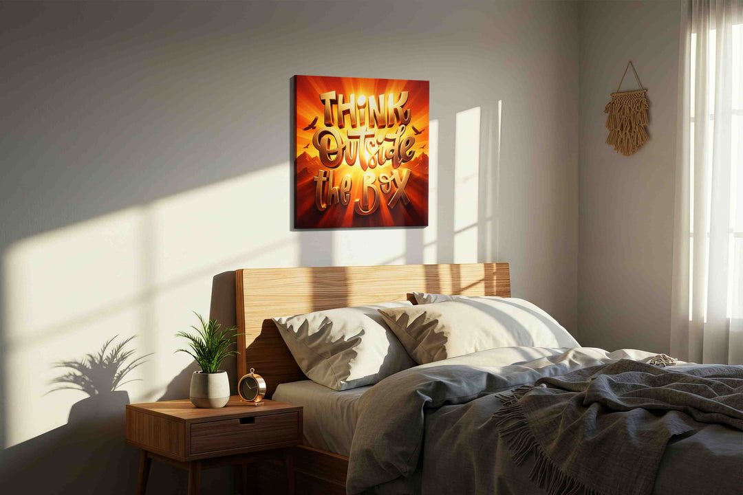 Golden Horizon Inspiration - Motivational Wall Art, Inspirational Canvas Print, Office Decor