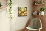 Lemonade Radiance motivational canvas print, displayed in a living room
