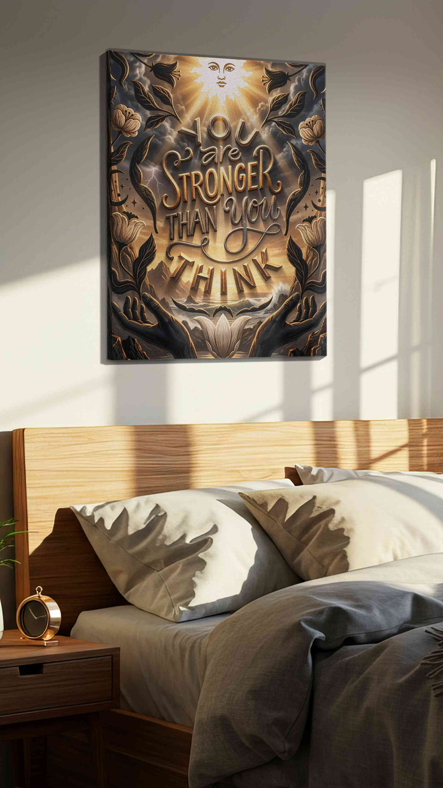 Luminous Resilience - Motivational Wall Art, Inspirational Canvas Print, Office Decor