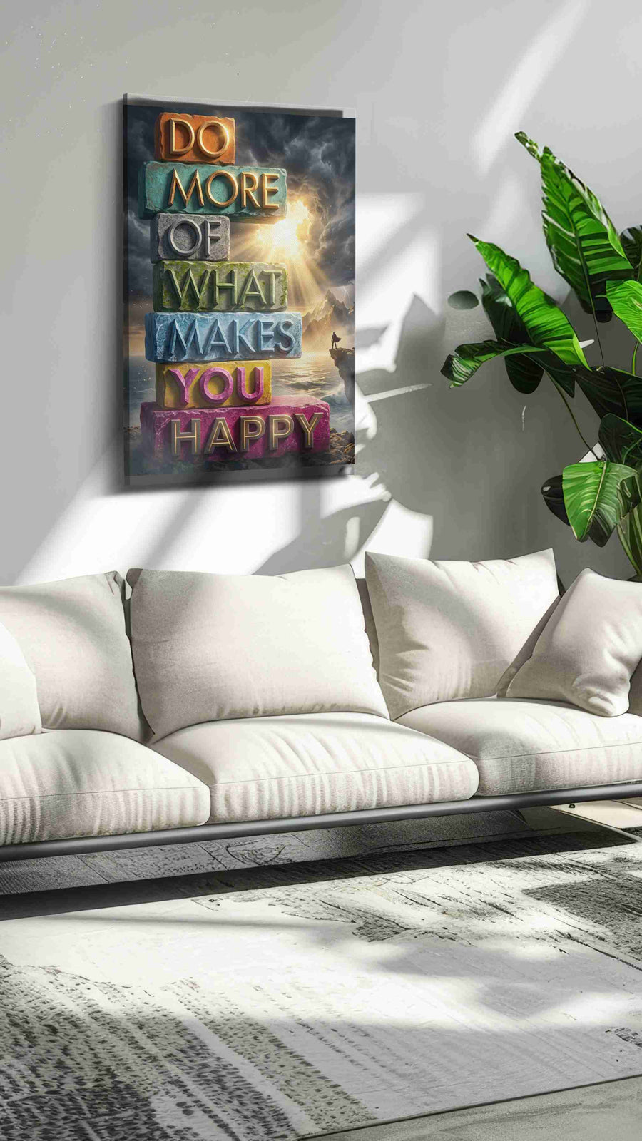 Pillars of Joyful Reflection - Motivational Wall Art, Inspirational Canvas Print, Office Decor