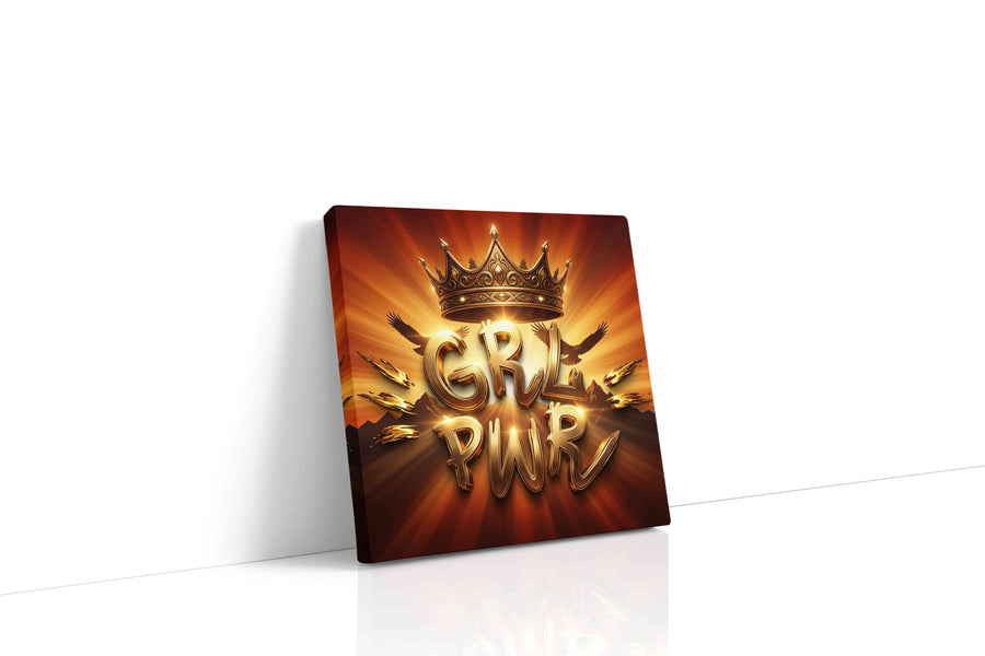 Regal Radiance of Empowerment motivational canvas print, gallery-wrapped, ready to hang