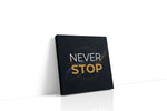 Relentless Ambition motivational canvas print, gallery-wrapped, ready to hang