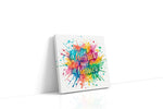 Splash of Courage motivational canvas print, gallery-wrapped, ready to hang