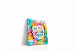 Splash of Motivation motivational canvas print, gallery-wrapped, ready to hang