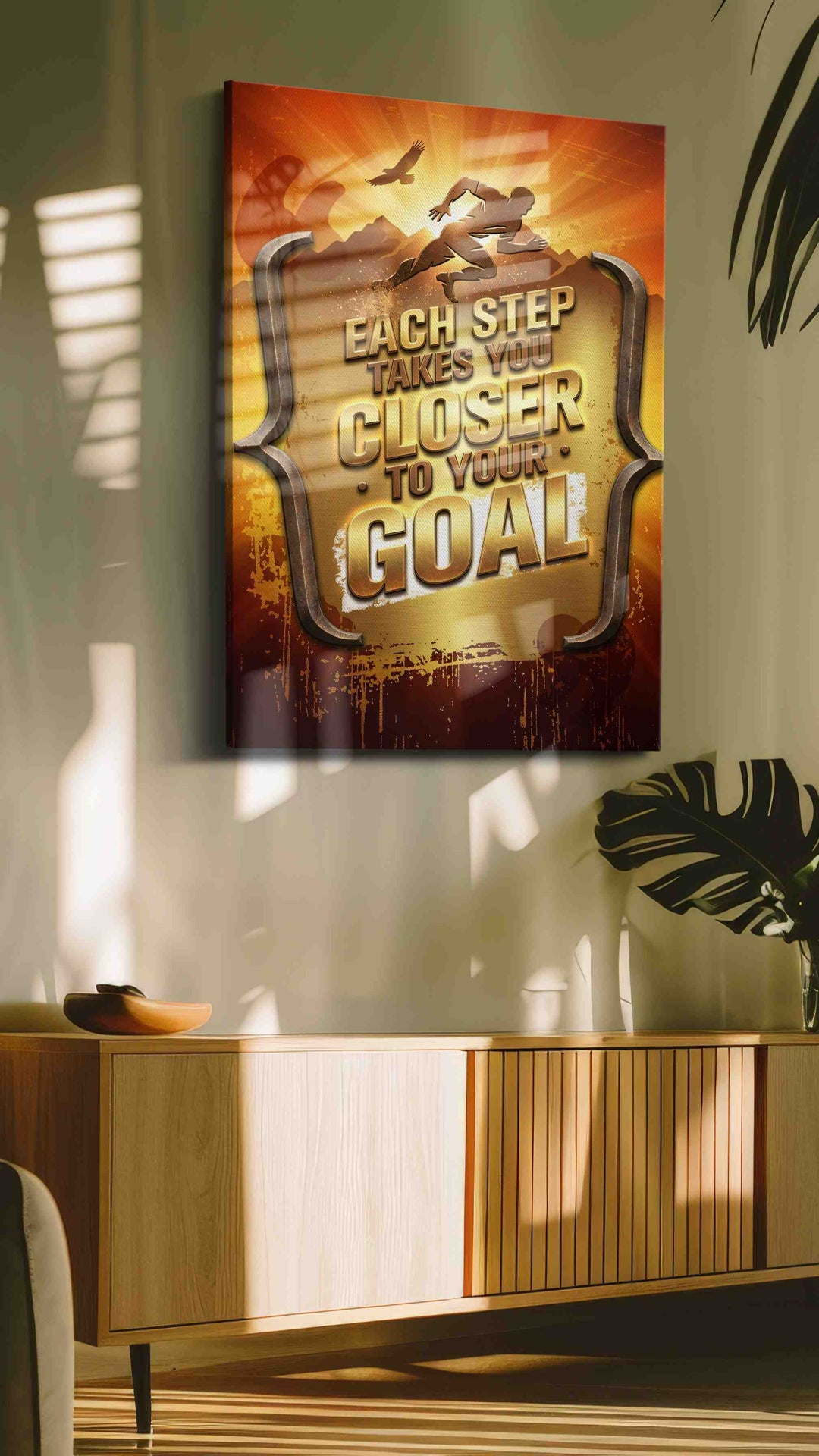 Steps Towards Glory - Motivational Wall Art, Inspirational Canvas Print, Office Decor