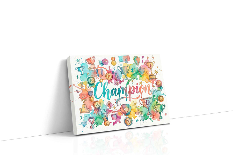 The Triumph Palette motivational canvas print, gallery-wrapped, ready to hang