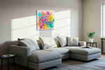 Vibrant Determination - Motivational Wall Art, Inspirational Canvas Print, Office Decor