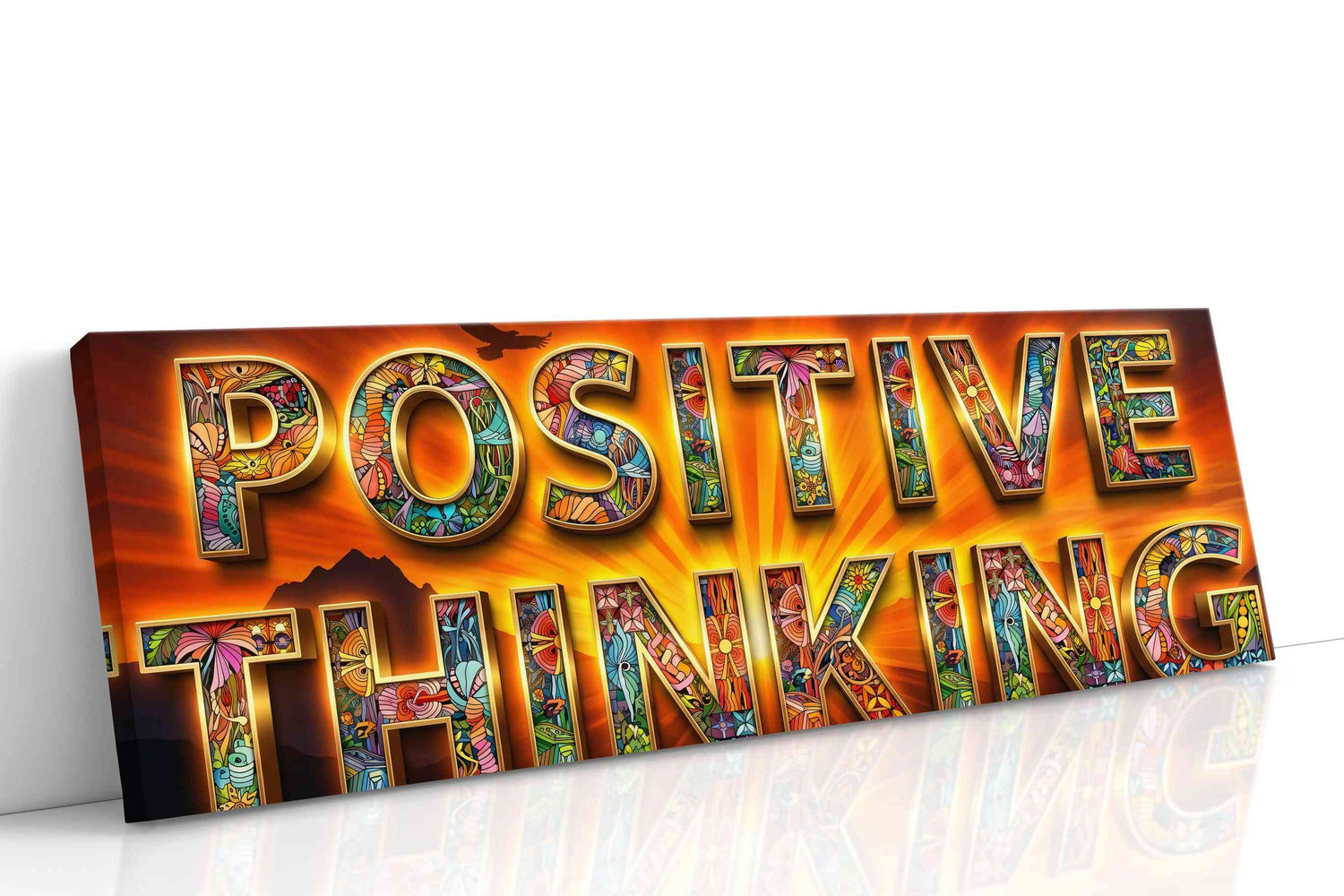 Vibrant Mindscape motivational canvas print, gallery-wrapped, ready to hang