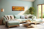Vibrant Mindscape motivational canvas print, hanging on wall