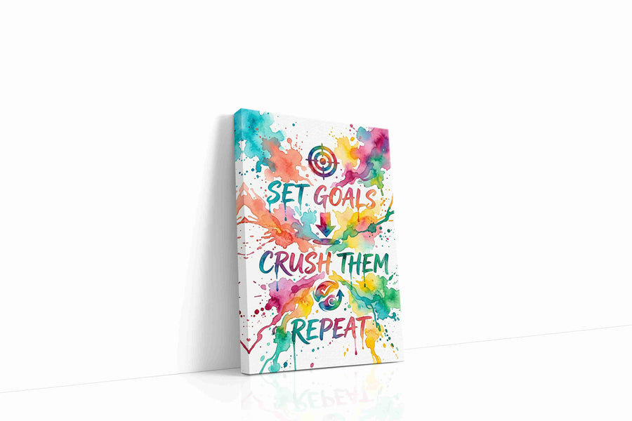 Vivid Ambition motivational canvas print, gallery-wrapped, ready to hang
