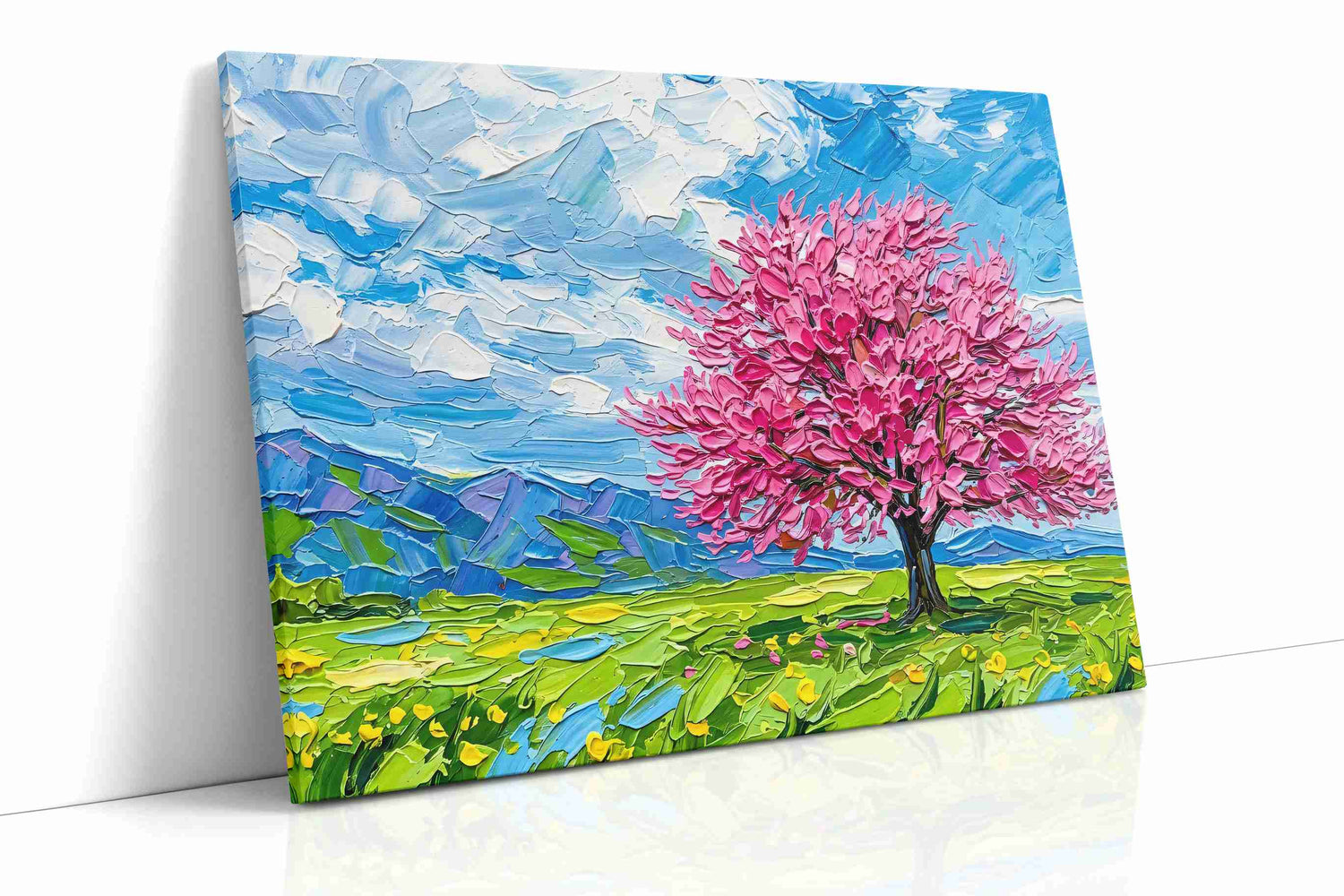 Blossom Symphony in Spring - Spring, Spring Wall Art, Seasonal Canvas Print, Fresh Decor