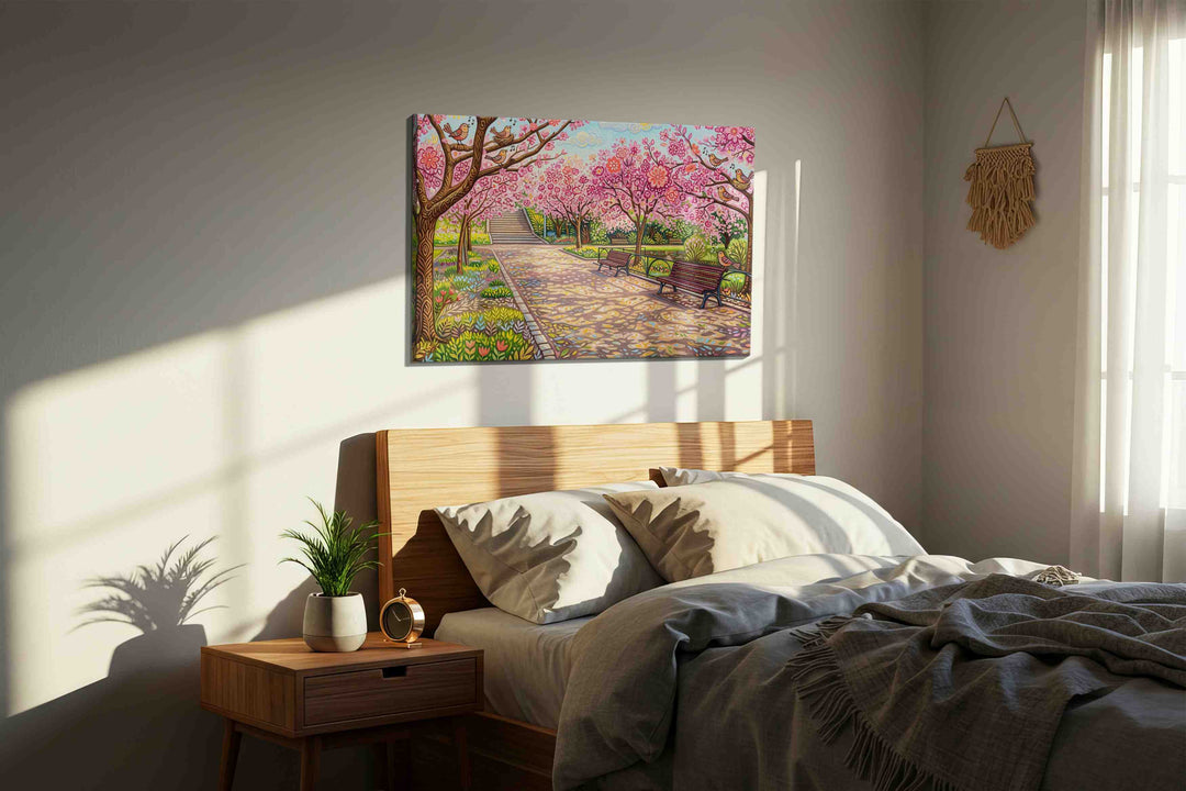 Blossoms of Serene Whispers - Spring, Spring Wall Art, Seasonal Canvas Print, Fresh Decor