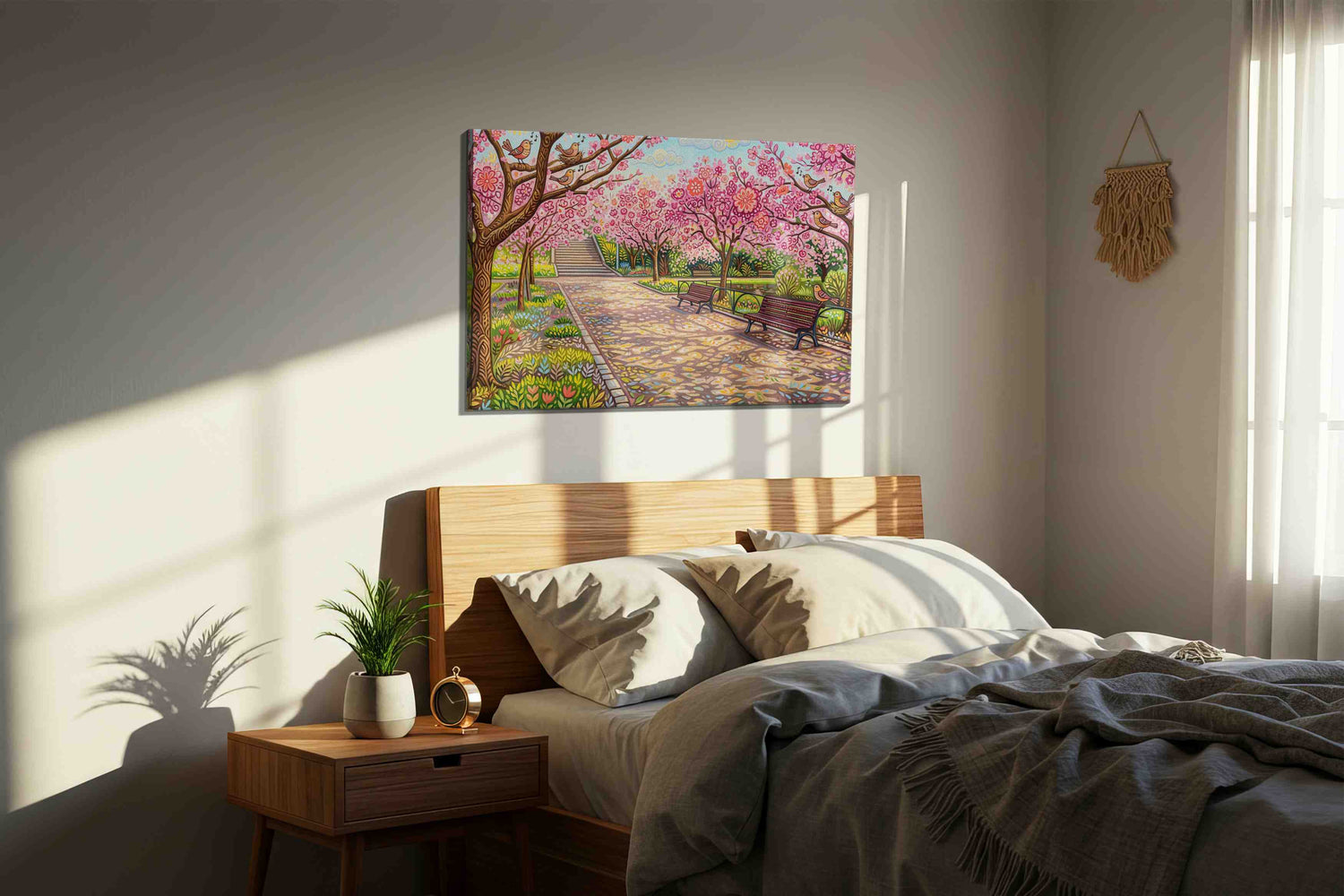 Blossoms of Serene Whispers - Spring, Spring Wall Art, Seasonal Canvas Print, Fresh Decor