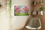 Blossoms of Tranquil Spring spring canvas print, hanging on wall — view 2