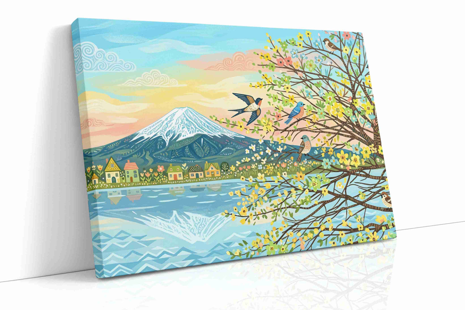 Serenade of Springtime Bliss - Spring, Spring Wall Art, Seasonal Canvas Print, Fresh Decor