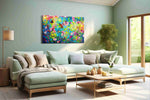 Whisper of Spring Blossoms spring canvas print, hanging on wall