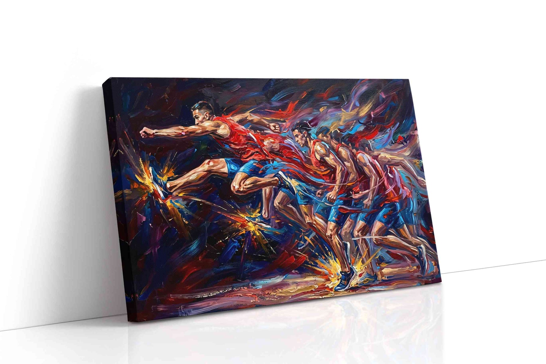 Eruption of Motion sports canvas print, gallery-wrapped, ready to hang