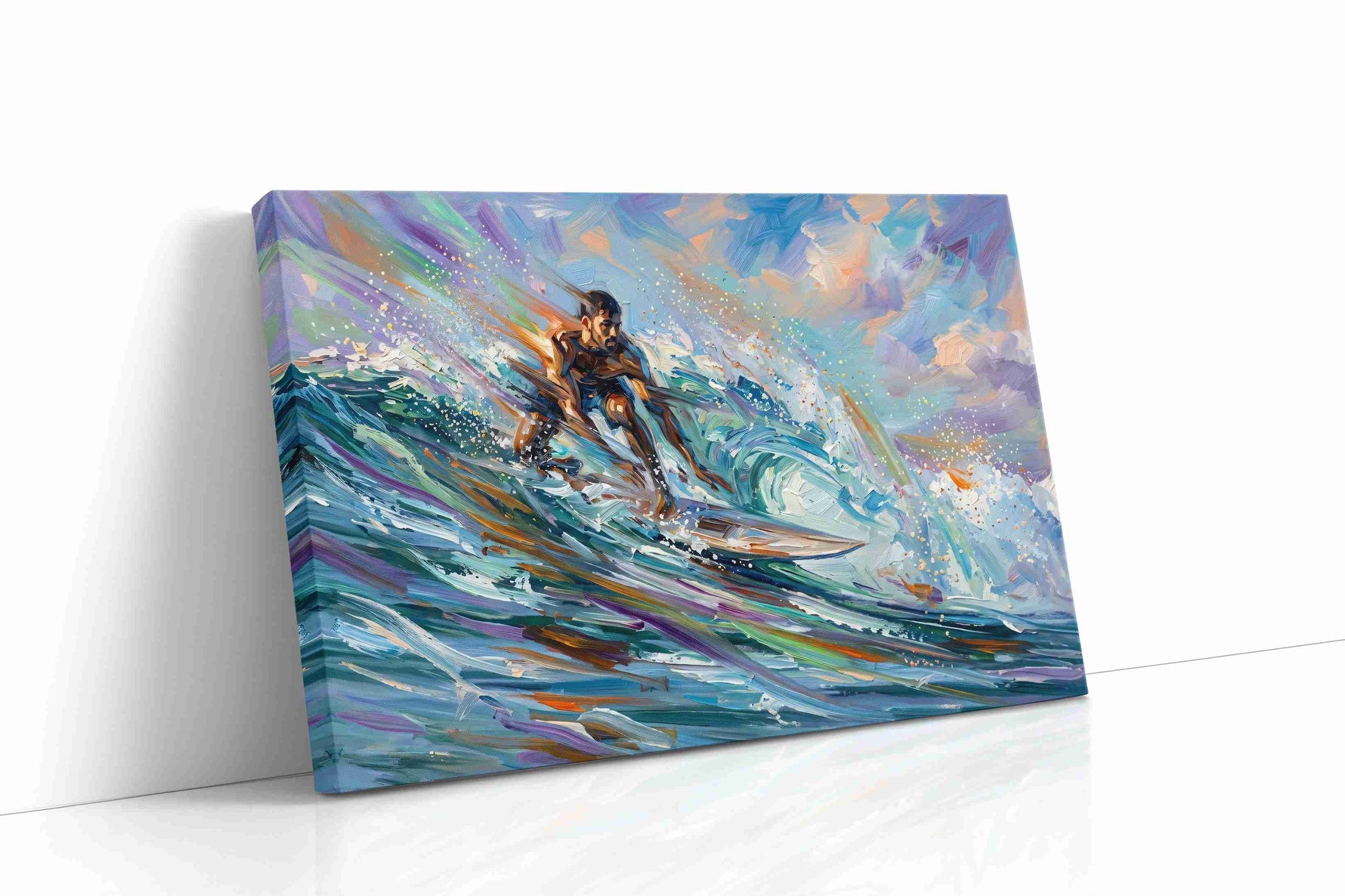 Euphoric Ocean Glide sports canvas print gallery-wrapped landscape canvas studio shot