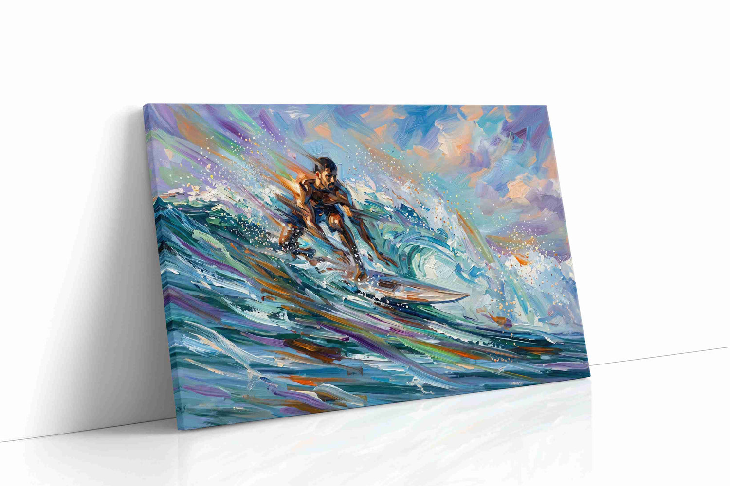 Euphoric Ocean Glide sports canvas print, gallery-wrapped, ready to hang