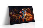 Flames of the Pitch sports canvas print gallery-wrapped landscape canvas studio shot