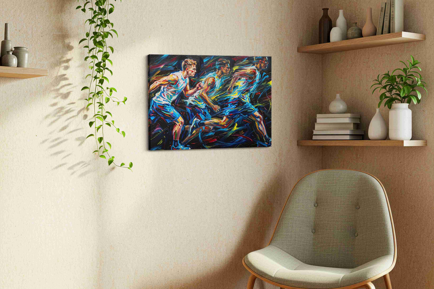 The Velocity of Dreams - Sports Wall Art, Athletic Canvas Print, Man Cave Decor