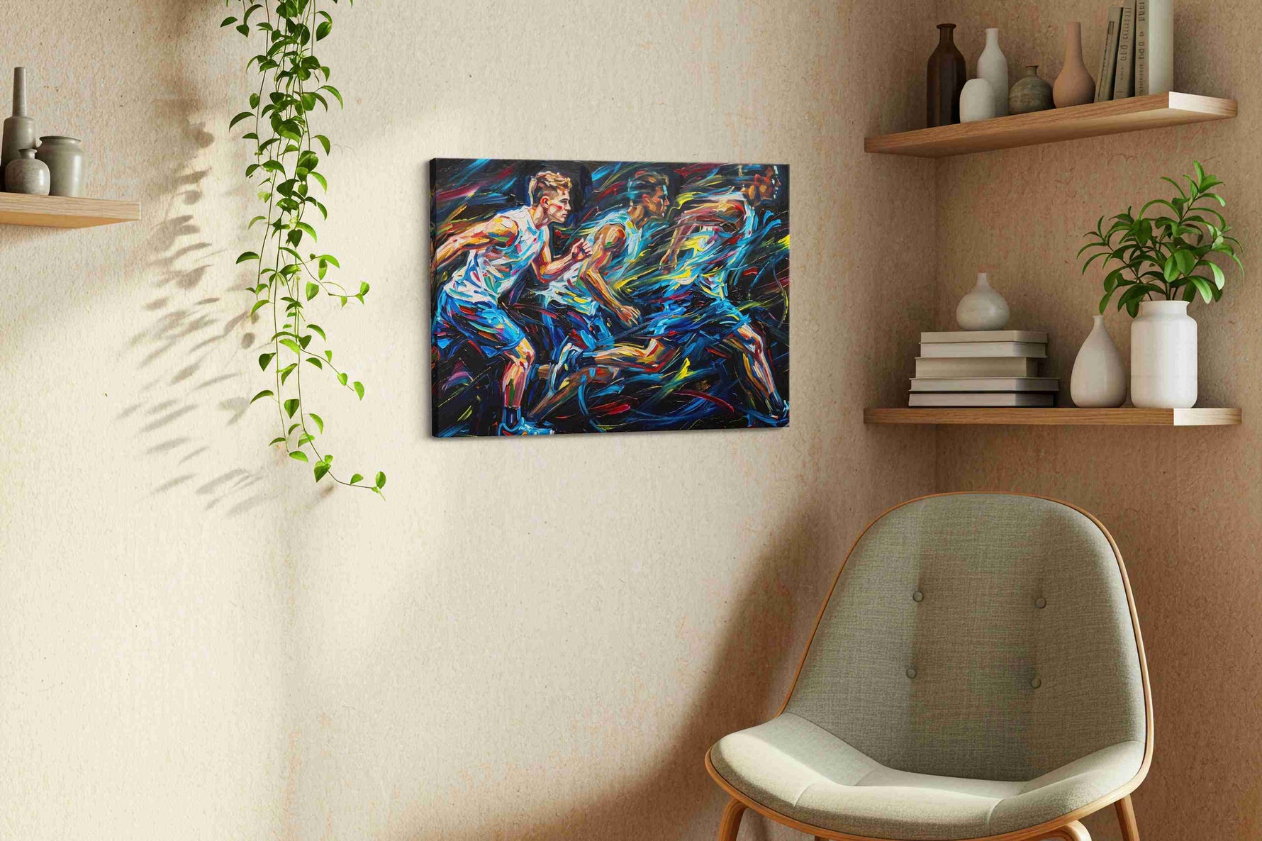 The Velocity of Dreams - Sports Wall Art, Athletic Canvas Print, Man Cave Decor