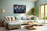 The Velocity of Dreams sports canvas print, hanging on wall