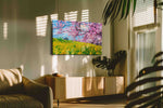 Blossoms in Vibrant Spring Symphony spring canvas print, displayed in a living room