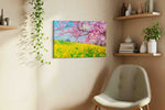 Blossoms in Vibrant Spring Symphony spring canvas print, hanging on wall — view 2