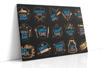 Culinary Gold Icons motivational canvas print, gallery-wrapped, ready to hang