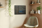 Enduring Love A Scriptural Canvas motivational canvas print, hanging on wall