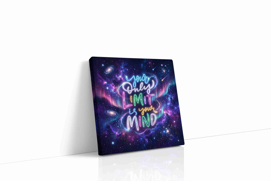 Galactic Inspirations motivational canvas print, gallery-wrapped, ready to hang