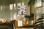Gourmet Expressions typography canvas print in a contemporary interior mockup